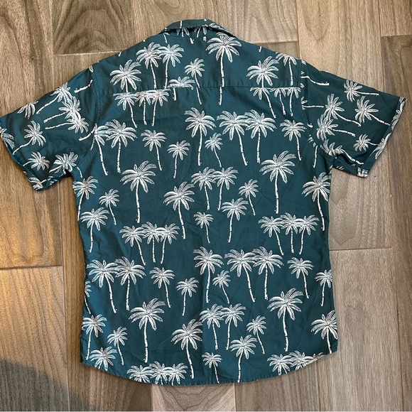Paper Denim & Cloth Men’s L Hawaiian Palm Short Sleeve Button Down Shirt - Picture 2 of 9